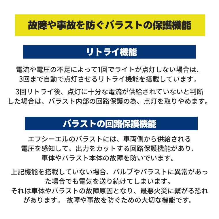 バラスト の保護機能