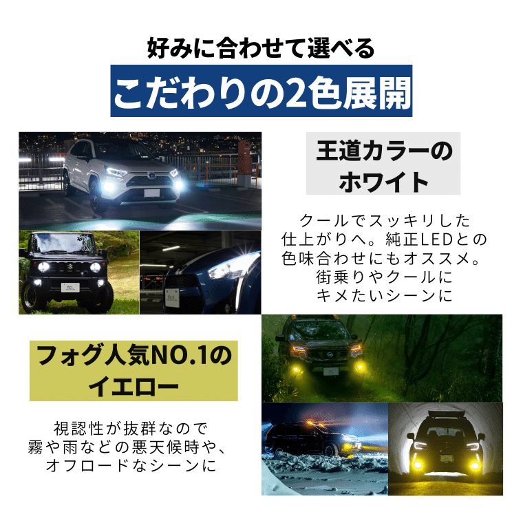 led h8 h9 h11 h16 hb3 hb4 ヘッドライト フォグ フォグランプ ハイビーム ledバルブ イエロー ホワイト 200  ハイエース 車 ledヘッドライト fcl エフシーエル