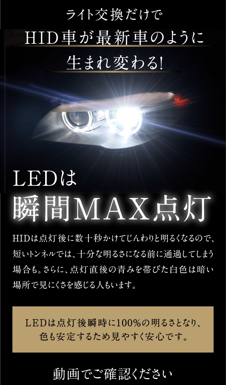 hid ledヘッドライト バルブ交換 led化 ヘッドライト led 交換 明るい