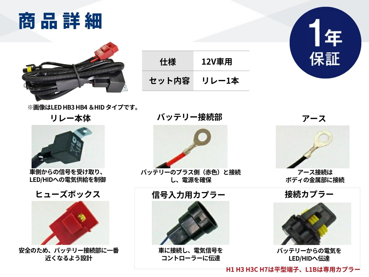 エフシーエル専用 リレーハーネス