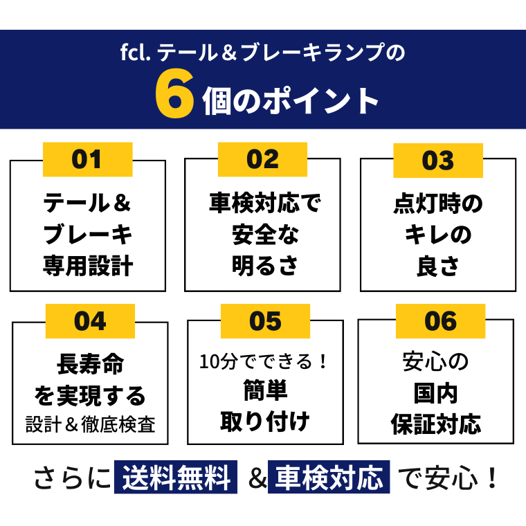 専用設計 車検対応 キレ 長寿命 簡単取り付け 国内保証対応 送料無料