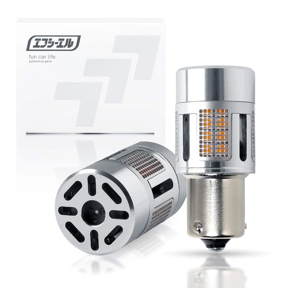 t20 led ウインカー t20ピンチ部違い s25 抵抗内蔵 ledバルブ ステルス ledウインカー ウィンカー アンバー fcl エフシーエル | fcl. | 01