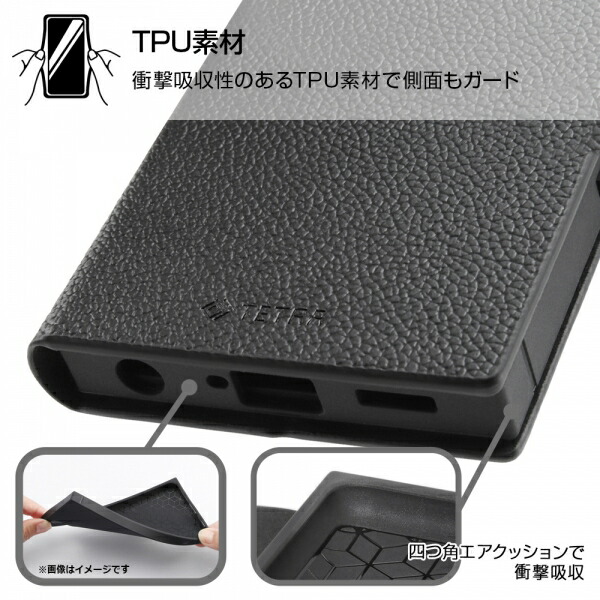 arrows Be4 Plus 耐衝撃 手帳型レザーケース TETRA サイドマグネット ブラック レッド ネイビー スマホ カバー スマホケース アローズビー 4 プラス F41B｜fconnect-store｜05