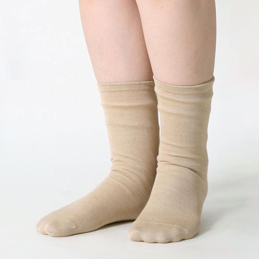靴下 重ね履き 3足セット レディース 冷えとり 暖かい　あったかくつした 野蚕絹 日本製 ギフト ...