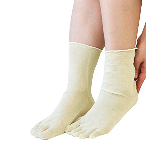 五本指 靴下 重ね履き用 シルク レディース 女性用 冷えとり 暖かい　あったかくつした ソックス 絹屋 日本製 ギフト | 絹屋 | 03