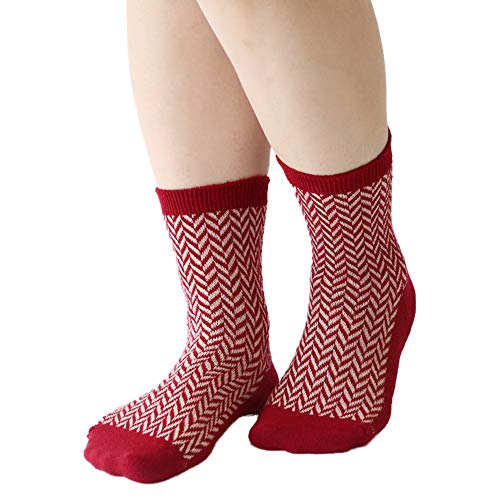 靴下 重ね履き ２足セット シルク ウール混 ジャガード編み レディース 女性用 冷えとり 暖かい あったかくつした 絹屋 日本製 | 絹屋 | 02