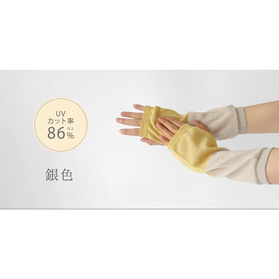70％以上節約 指なし アームカバー さらさらコットン 母の日 レディース 女性用 uvカット 日焼け 防止 冷感 手袋 絹屋 日本製 ギフト  プレゼント