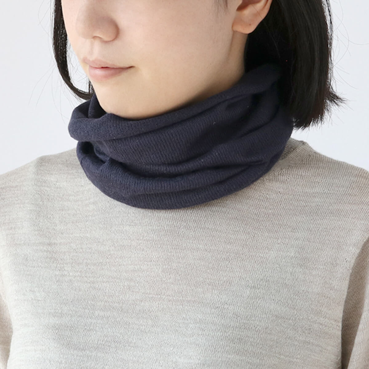 ネックウォーマー レディース  極暖 シルク スヌード  薄手 マフラー 温活 日本製 | 絹屋 | 05