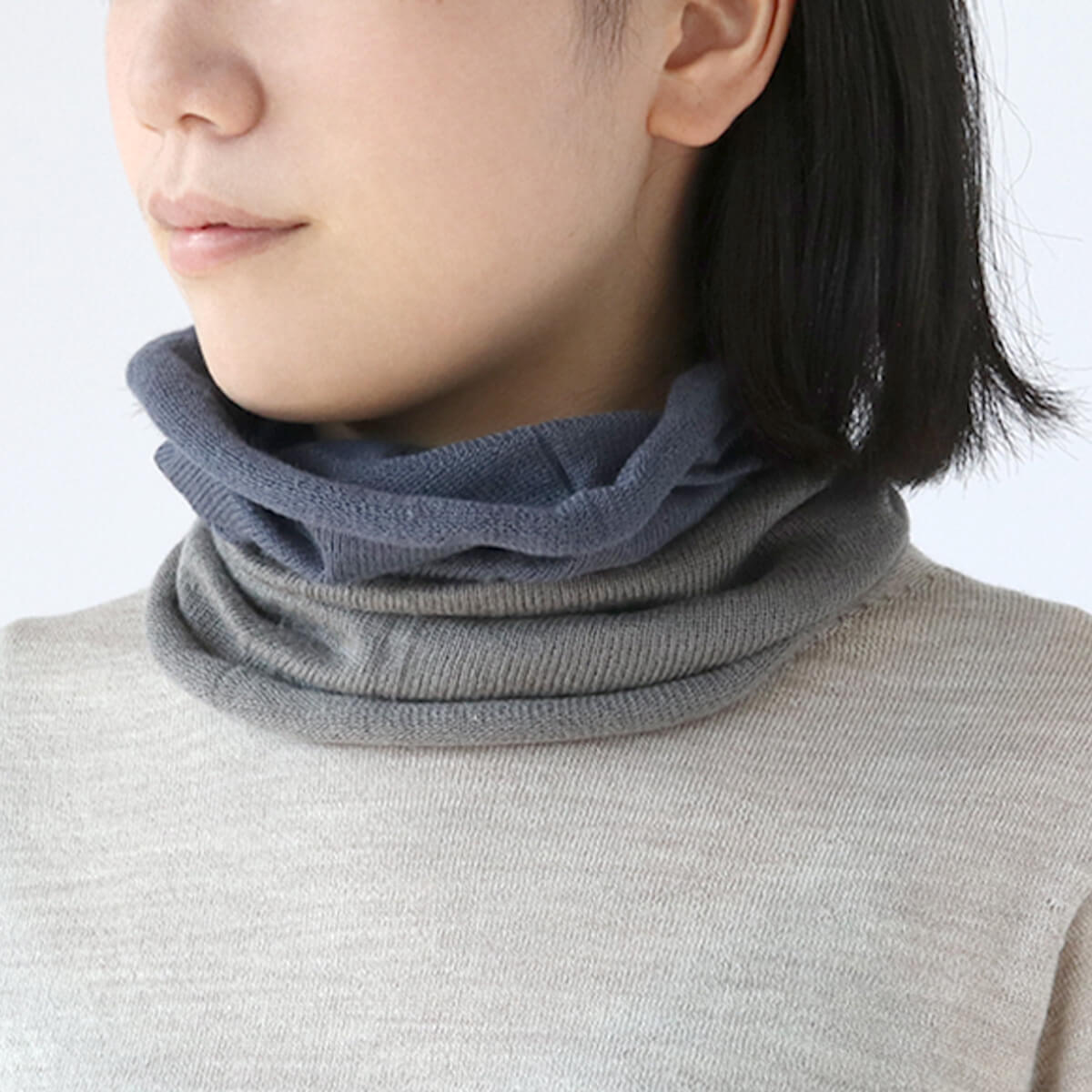 ネックウォーマー レディース  極暖 シルク スヌード  薄手 マフラー 温活 日本製 | 絹屋 | 08