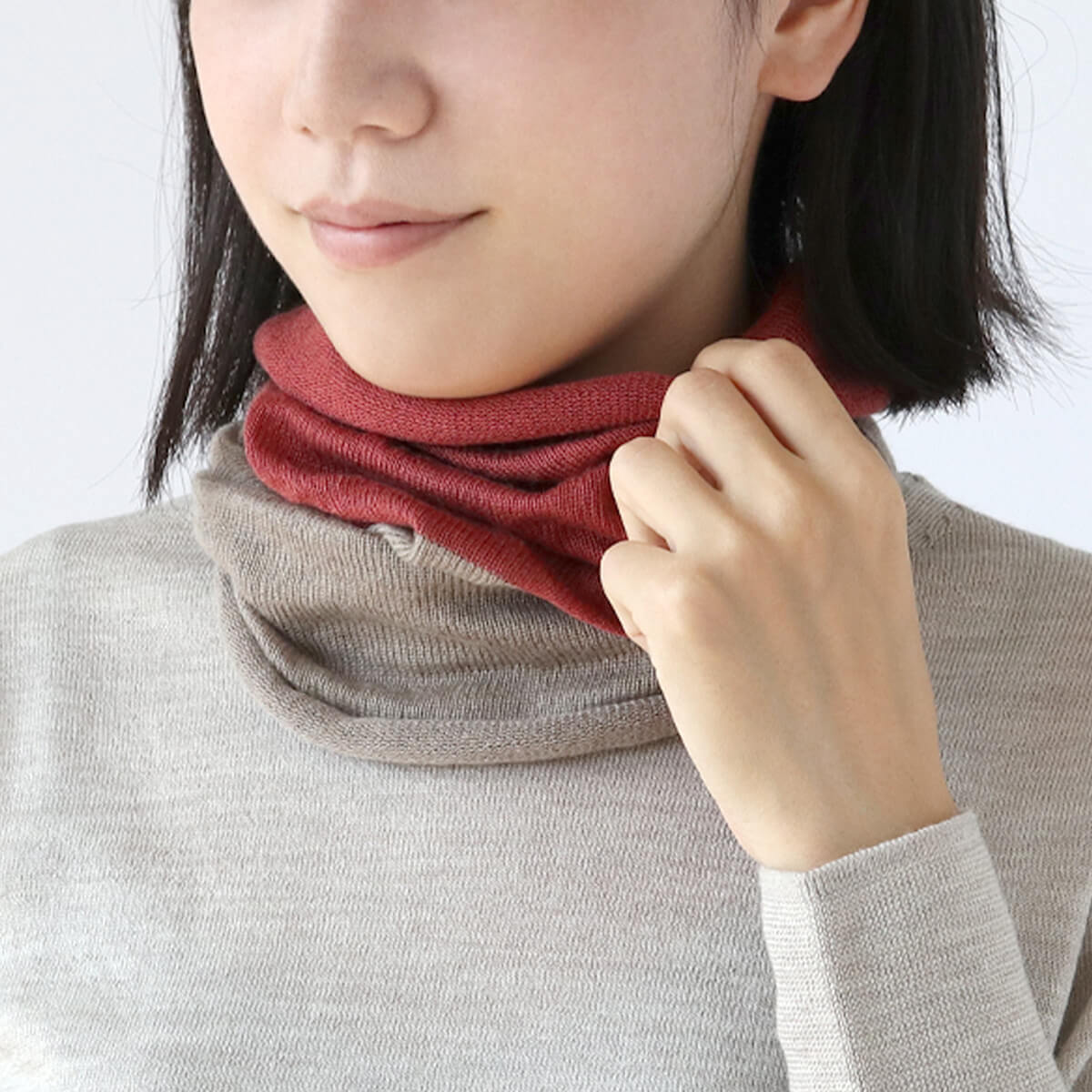 ネックウォーマー レディース  極暖 シルク スヌード  薄手 マフラー 温活 日本製 | 絹屋 | 10