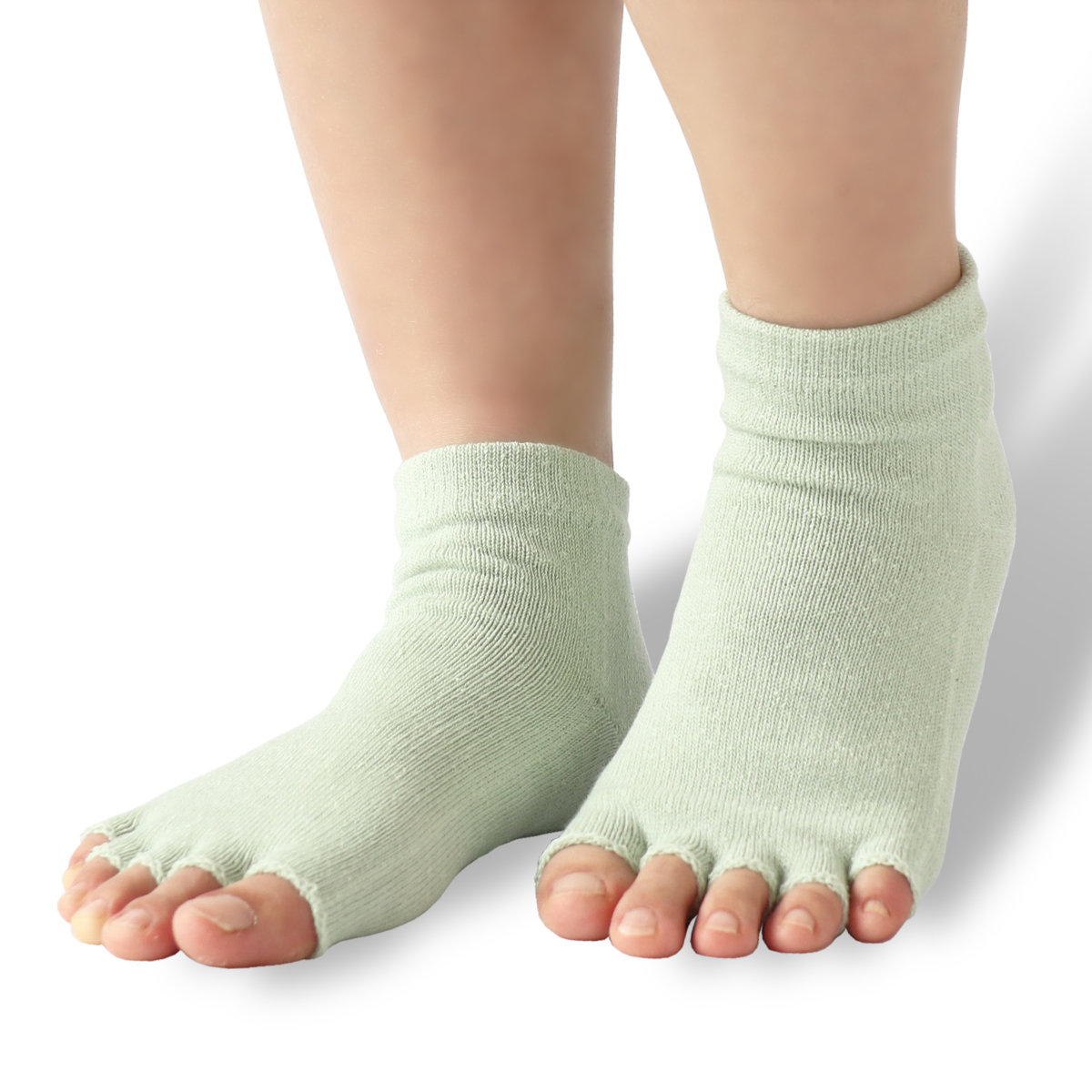 絹屋 指先 あき 5本指 靴下 シルク 5本指ソックス 5本指ソックスレディース くるぶし丈 ソックス 無地 日本製 プレゼント ギフト | 絹屋 | 03