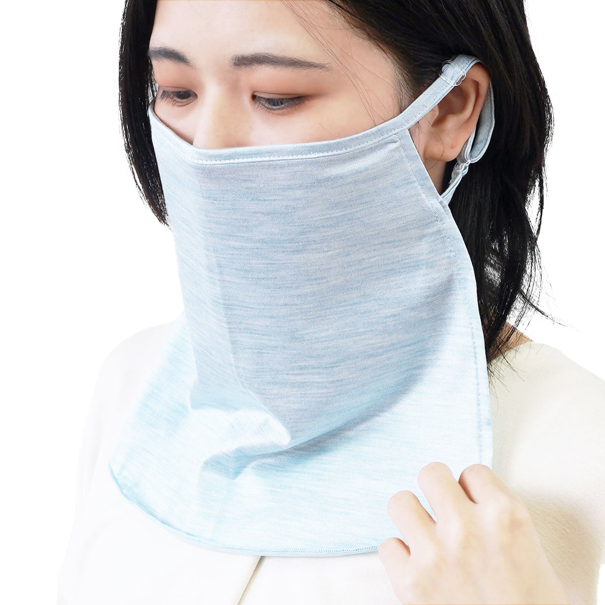 フェイスカバー uv シルク  接触冷感 絹屋 レディース 爆買 | 絹屋 | 03