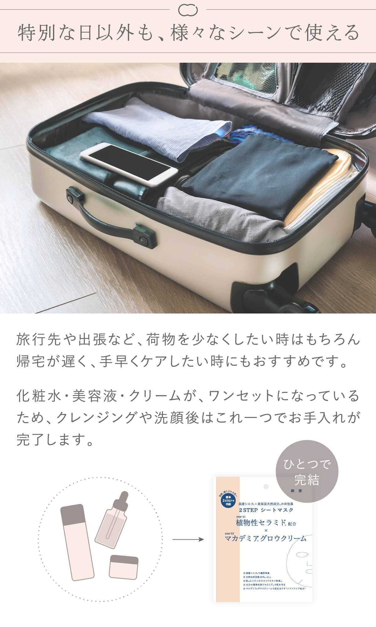 絹屋 フェイスマスク 国産シルクの2STEPシートマスク 美容 コスメ 日本
