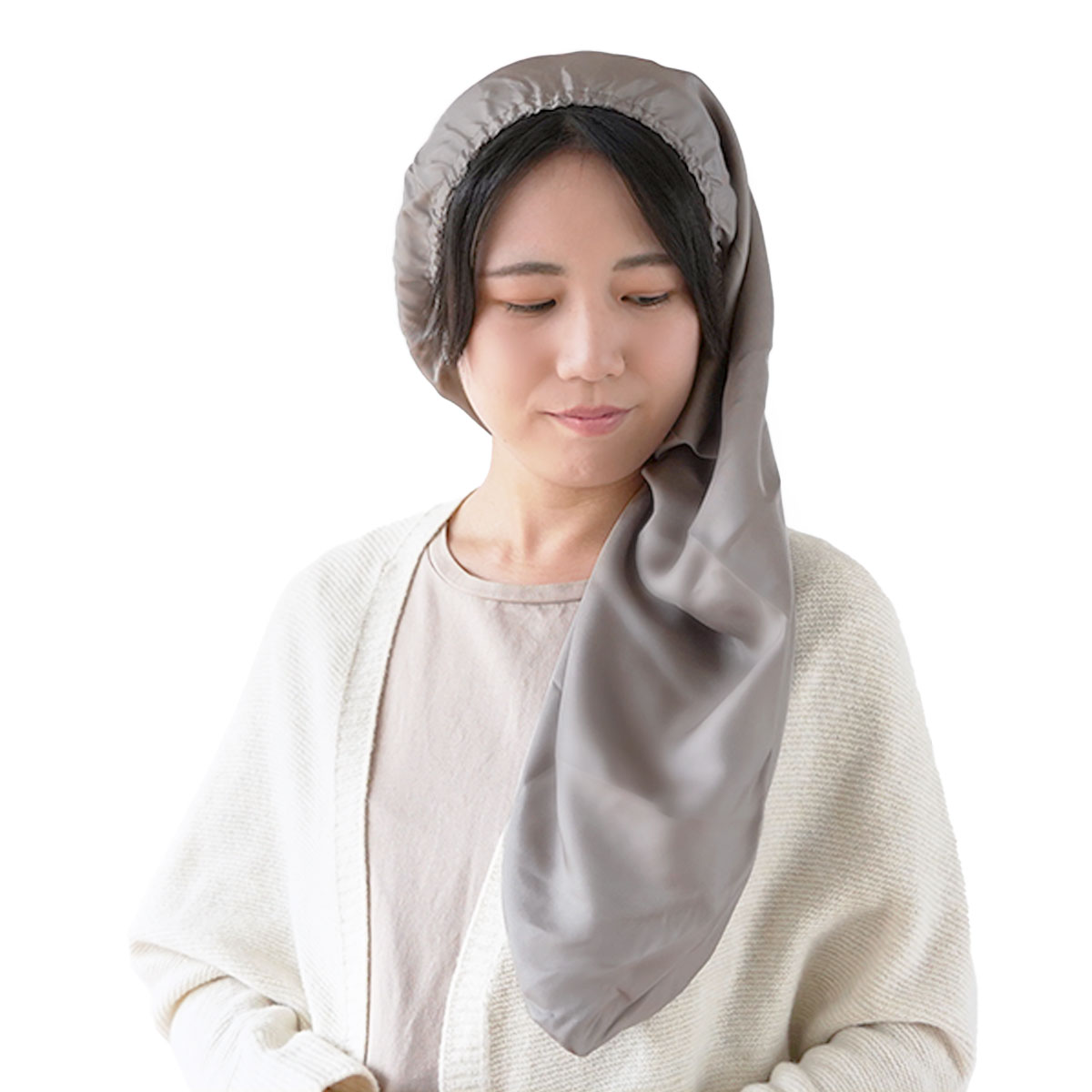 シルクナイトキャップ シルク100% ロング 日本製 絹屋 潤美髪 保湿 睡眠 安眠 快眠 | 絹屋 | 02