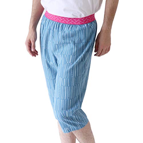 涼綿 ステテコ 特価 和柄 メンズ 男性用 ユニセックス 冷感 パンツ 部屋着 和装 ルームウエア コットン クレープ 高島ちぢみ 日本製 | 絹屋 | 08