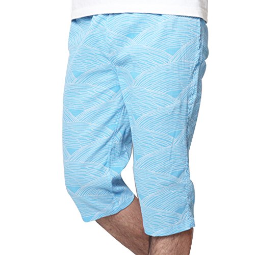 涼綿 ステテコ 特価 和柄 メンズ 男性用 ユニセックス 冷感 パンツ 部屋着 和装 ルームウエア コットン クレープ 高島ちぢみ 日本製 | 絹屋 | 01