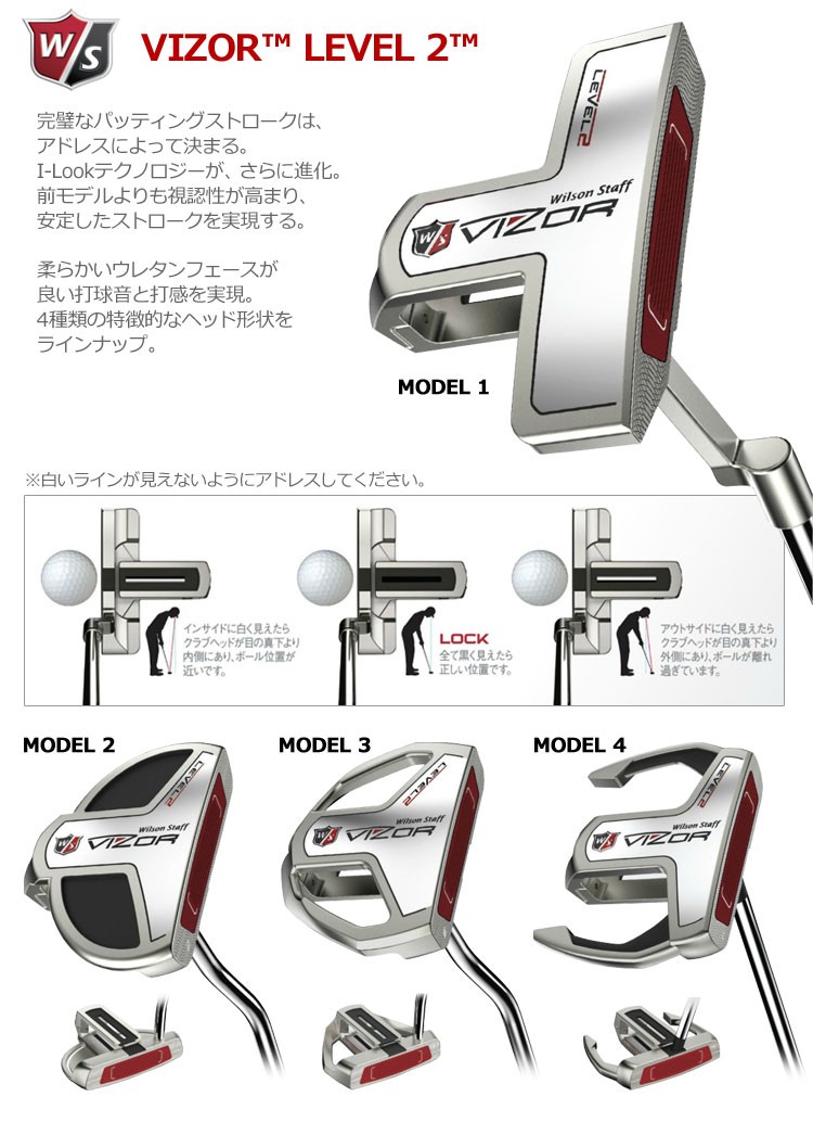 ウィルソン VIZOR LEVEL 2（バイザー・レベル・ツー） パター（日本