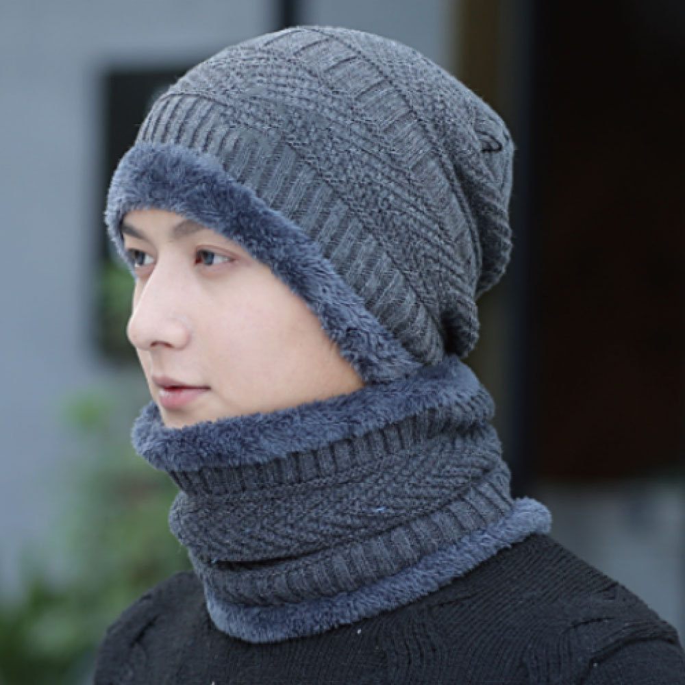 防寒ニット おしゃれ 冬用マスクにも あったかふわふわ 温感 ニット帽