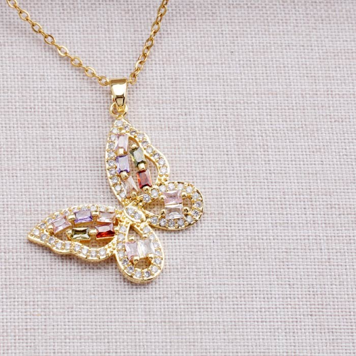 MARIMAGI ネックレス 蝶 ダイヤ級 金属アレルギー コーティング ラリエット レディース シンプル チェーン 大人 上品 エレガント 華奢 オフィス 通勤 |  | 01