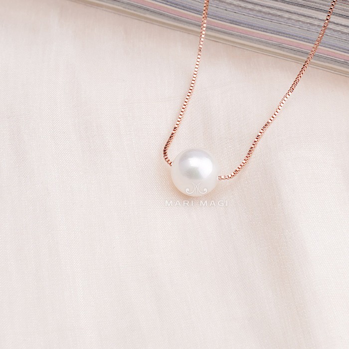 パールネックレス 一粒 10mm 18金 大粒 冠婚葬祭 葬式 結婚式 フォーマル パーティー アコヤ貝 レディース ピンクゴールド ホワイトゴールド 長さ調整可能 |  | 02