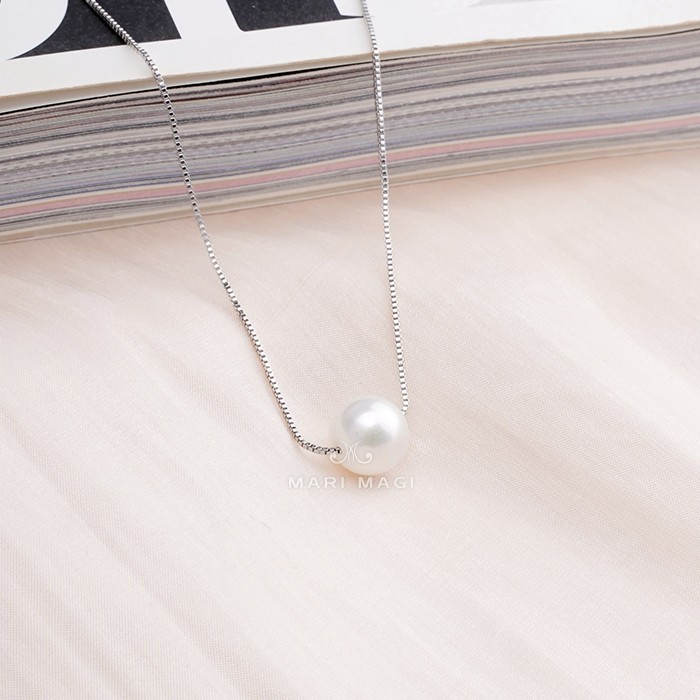 パールネックレス 一粒 10mm 18金 大粒 冠婚葬祭 葬式 結婚式 フォーマル パーティー アコヤ貝 レディース ピンクゴールド ホワイトゴールド 長さ調整可能 |  | 01