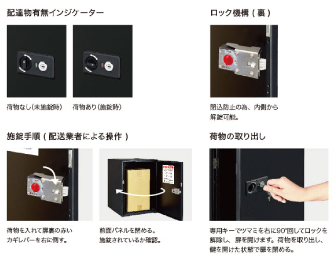 宅配ボックス・キャス（フロストホワイト）[P-1539]【送料無料】【宅配