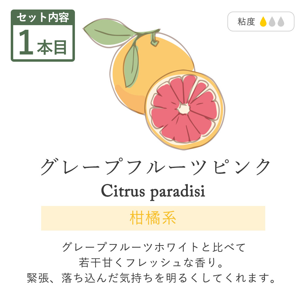 feellife ポイント10倍 アロマオイル 5ml 5本 柑橘系5種セット