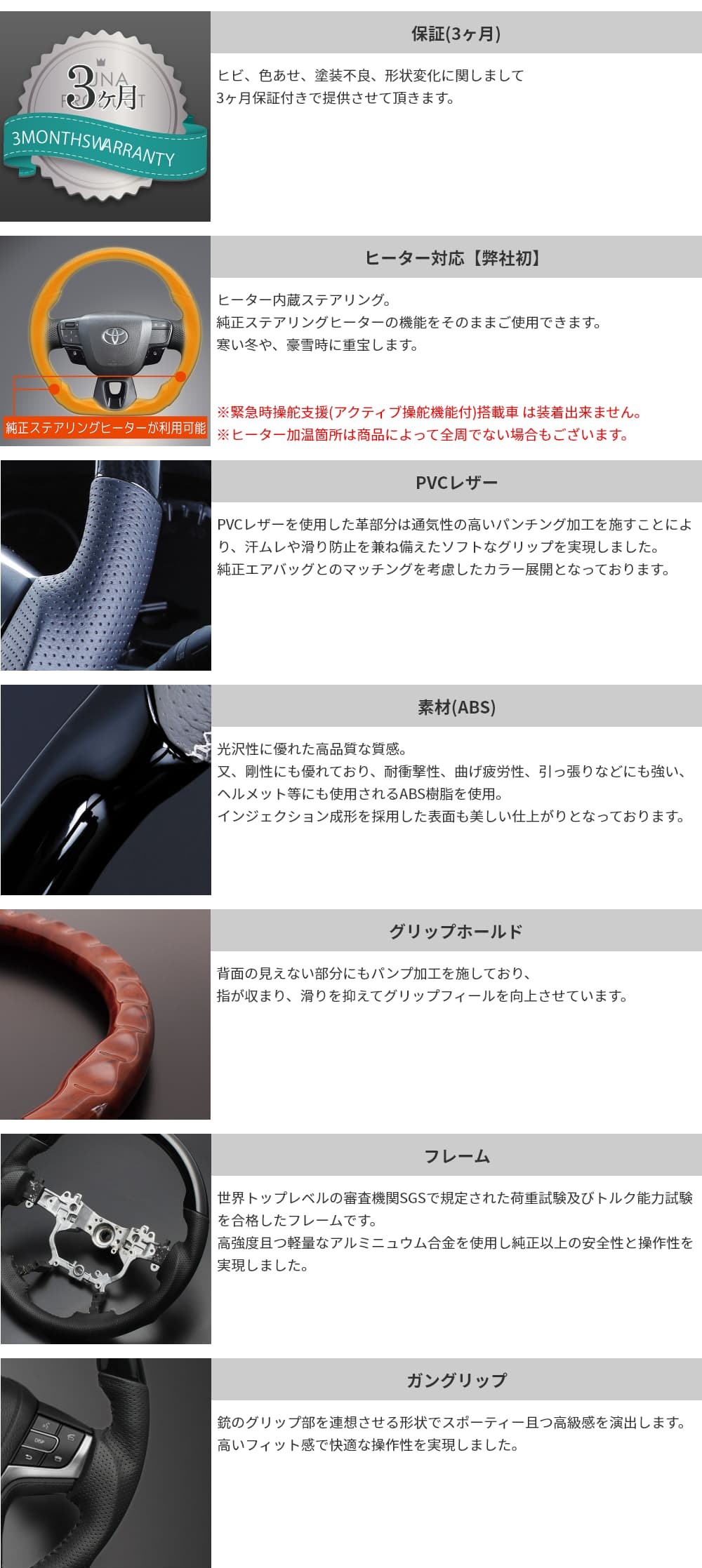 FEGGARI（フェガーリ） ランクル 250系 ヒーター対応 ステアリング