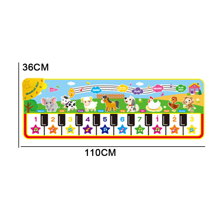 13タイプ ピアノマット 音楽マット ミュージックマット 子供用ピアノ キーボードマット 鍵盤楽器 室内遊び｜felice-shop888｜12