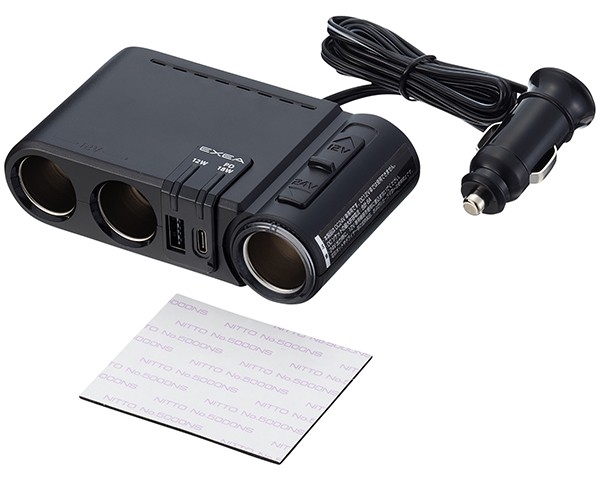 星光産業 DC/DCソケット 24V変換 トラック 3口 USB TypeC スマホ充電
