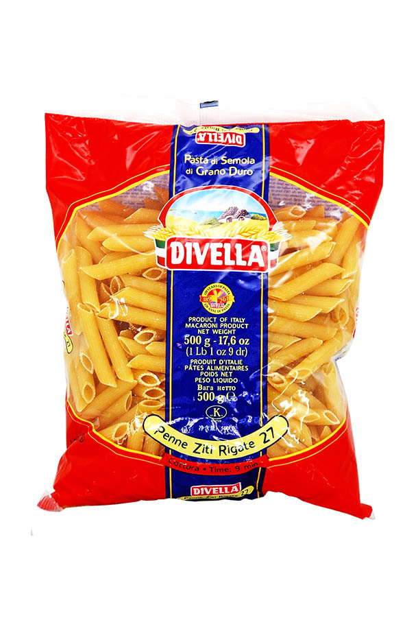 パスタ ディヴェッラ No.27 ペンネリガーテ 500g 食品 包装不可 :20-dvlla-n27-500:フェリシティー ビアウォーター  通販 