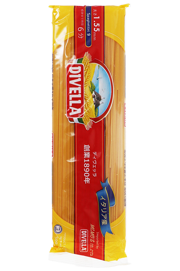 パスタ ディヴェッラ No.9 スパゲッティーニ 1.55mm 500g 食品 包装