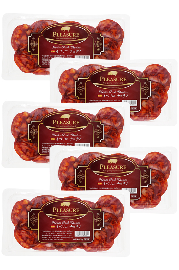 卸売 ポイント3倍 スペイン産 サラミ イベリコ チョリソ 100g 5パックセット 包装不可 他商品と同梱不可  somaticaeducar.com.br