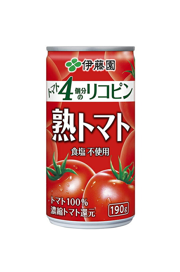 ケース販売品 伊藤園 熟トマト 190g 缶 20本入り 1ケース 送料無料（一部地域除く） :ito0124:フェリシティー ビアウォーター -  通販 - Yahoo!ショッピング