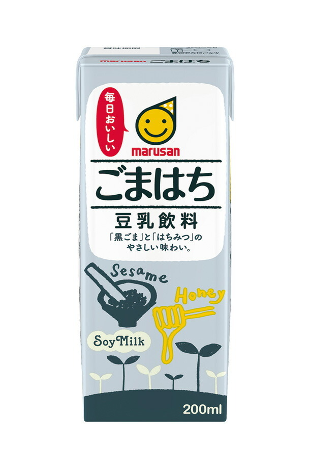 マルサン 豆乳飲料 ごまはち 200ml 紙パック 24本 1ケース 送料無料（一部地域除く） :mar0032:フェリシティー ビアウォーター -  通販 - Yahoo!ショッピング