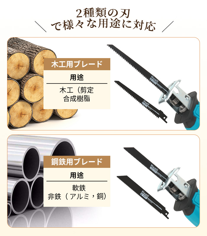 クーポン多数★レシプロソー 電動のこぎり 充電式 チェーンソー 小型コードレス 無段変速 金工木工 電動レシプロソー 電動ノコギリ 充電式のこぎり 電気のこぎり |  | 16