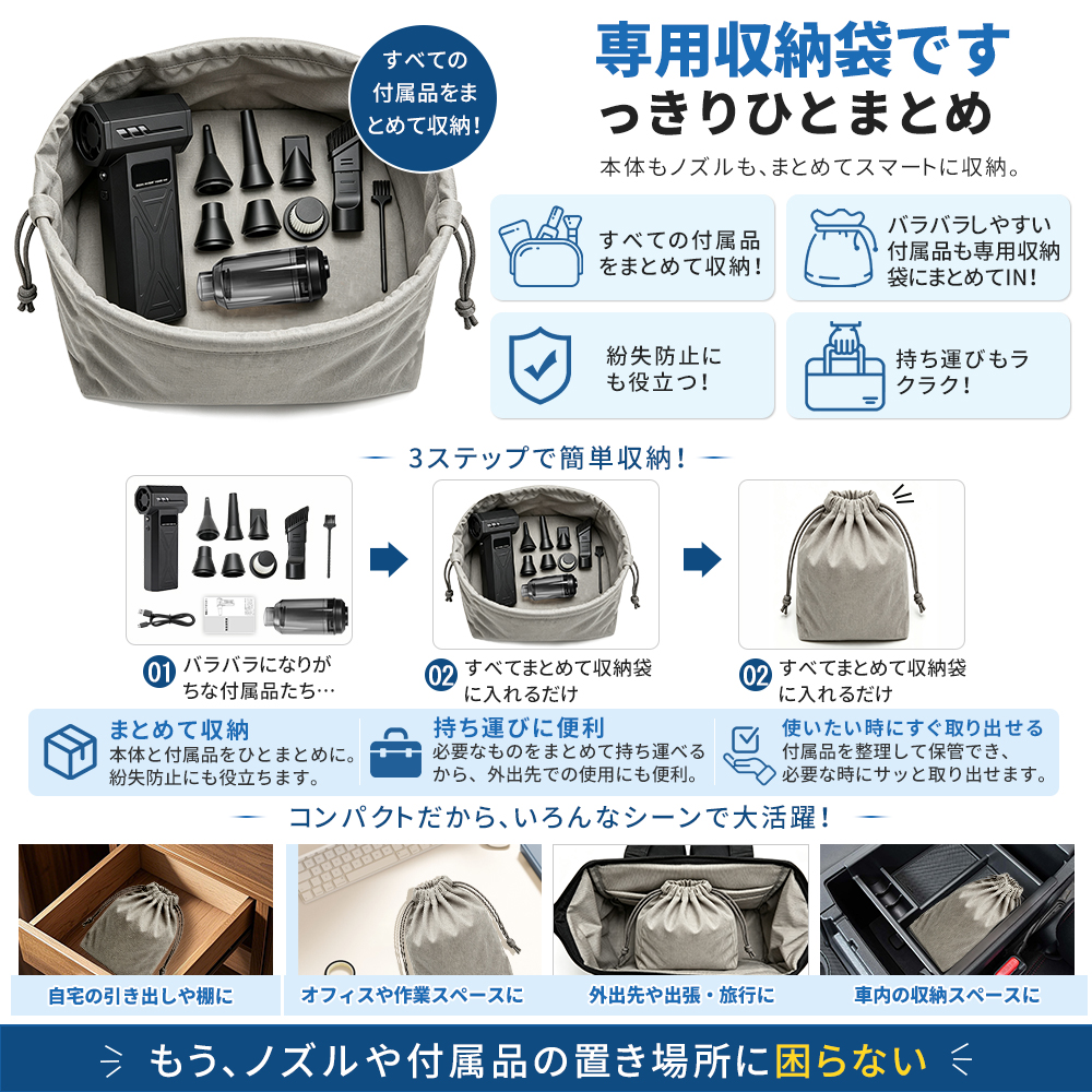 エアダスター 電動エアダスター ブロワー 風量4階調整 小型 ジェットファン Type-C充電ミニジェットファン 高輝度LED付き コンパクト 多用途 PC 掃除車内 |  | 14