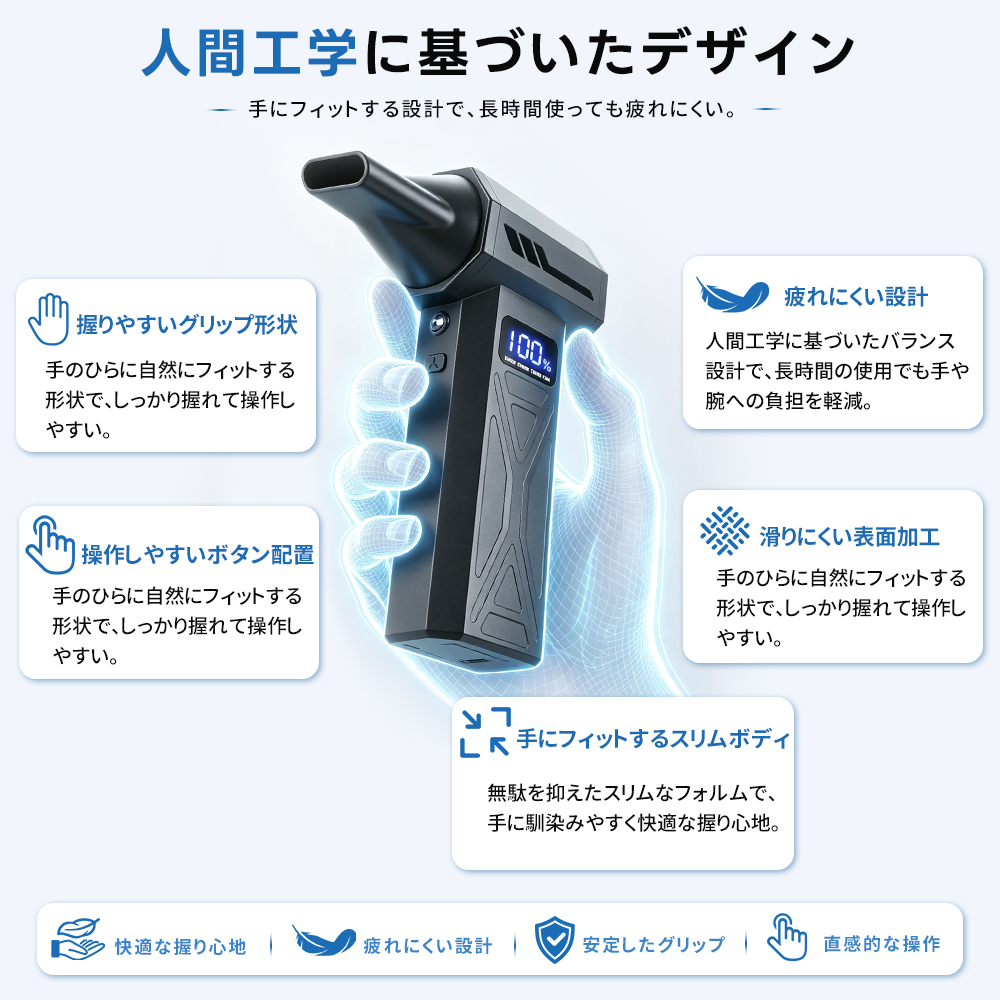 エアダスター 電動エアダスター ブロワー 風量4階調整 小型 ジェットファン Type-C充電ミニジェットファン 高輝度LED付き コンパクト 多用途 PC 掃除車内 |  | 13