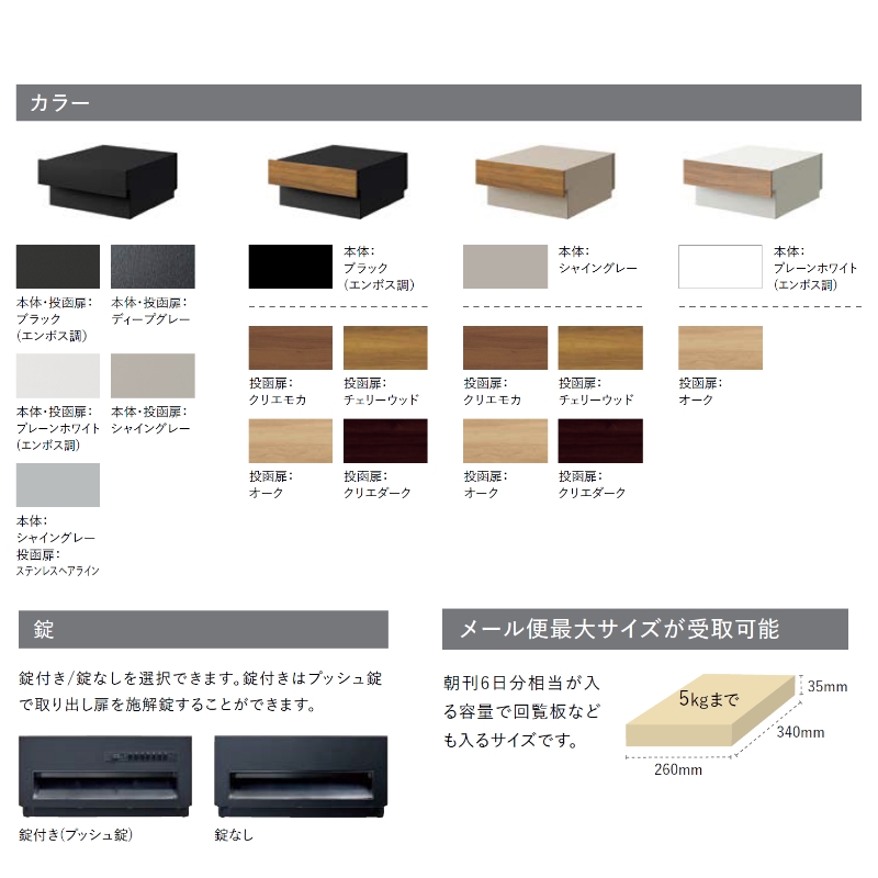 【新品、未使用】ブラックエンボス調　玄関ポスト　エクスポストKN 錠なし 郵便ポスト LIXIL エクスポストKN 錠なし ブラックエンボス調 埋め込み