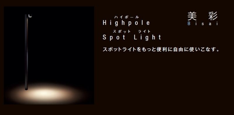 期間限定キャンペーン 美彩 ハイポールスポットライト H2500 ポール LED SP-G3型15°×2個 屋外照明