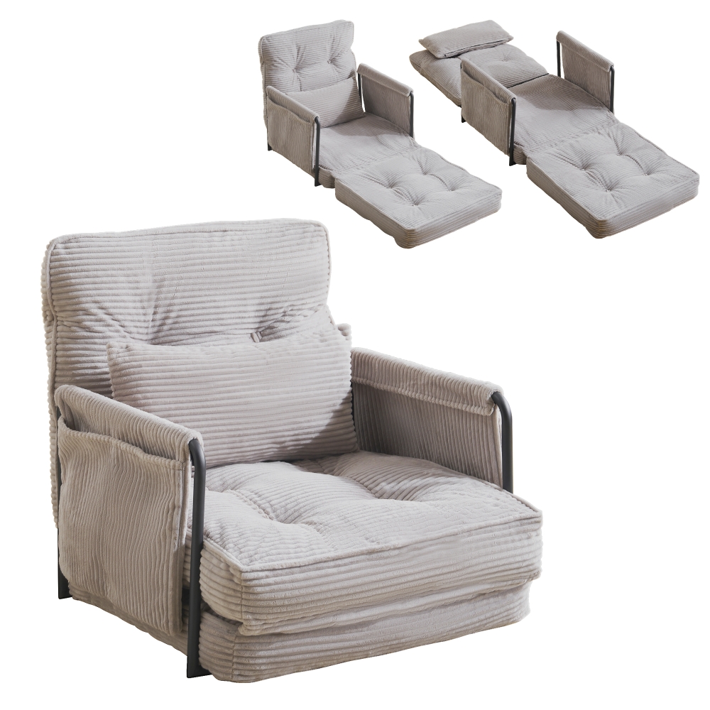 【新品】枕付き3WAY折りたたみソファーベッド｜6段調整可能 ソファー ソファーベッド 折りたたみ 4色 3WAY 6段調整可能 枕付き 1人