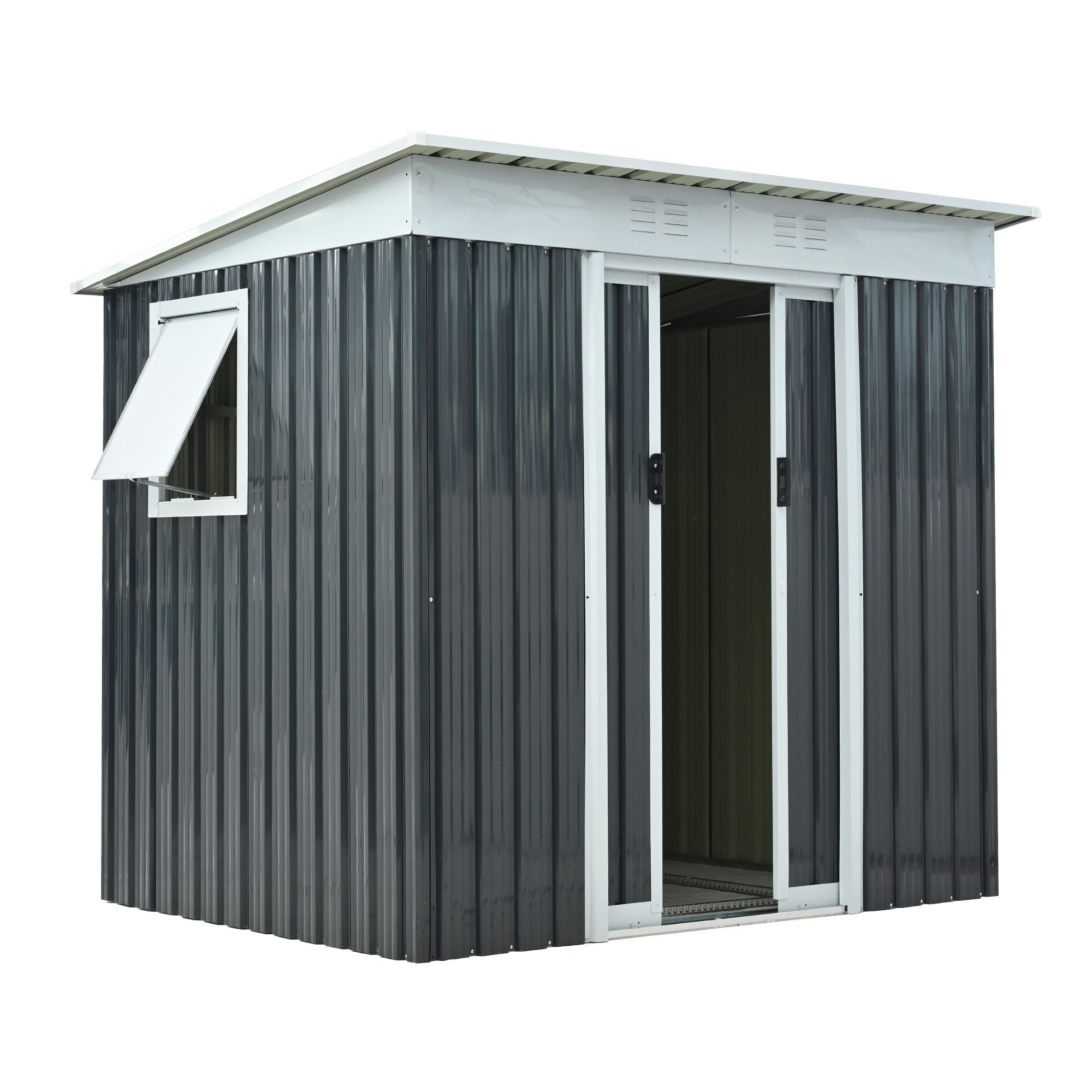 爆買WEEK+5%キャンペーン】【可動棚&窓付き】物置 大型 屋外収納庫