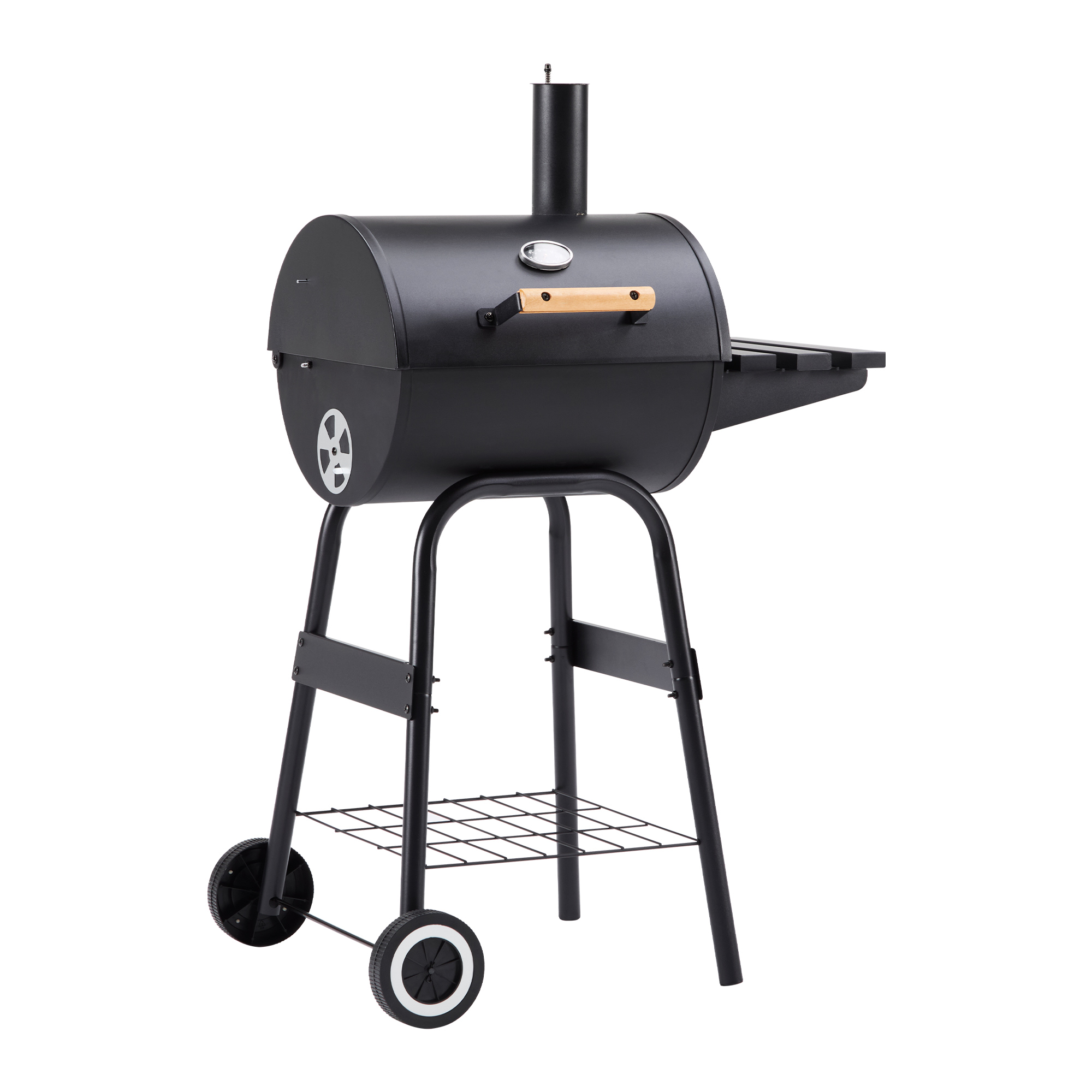 バーベキューコンロ 4〜10人用 BBQ 3WAY 角型 温度計付き 蓋付き