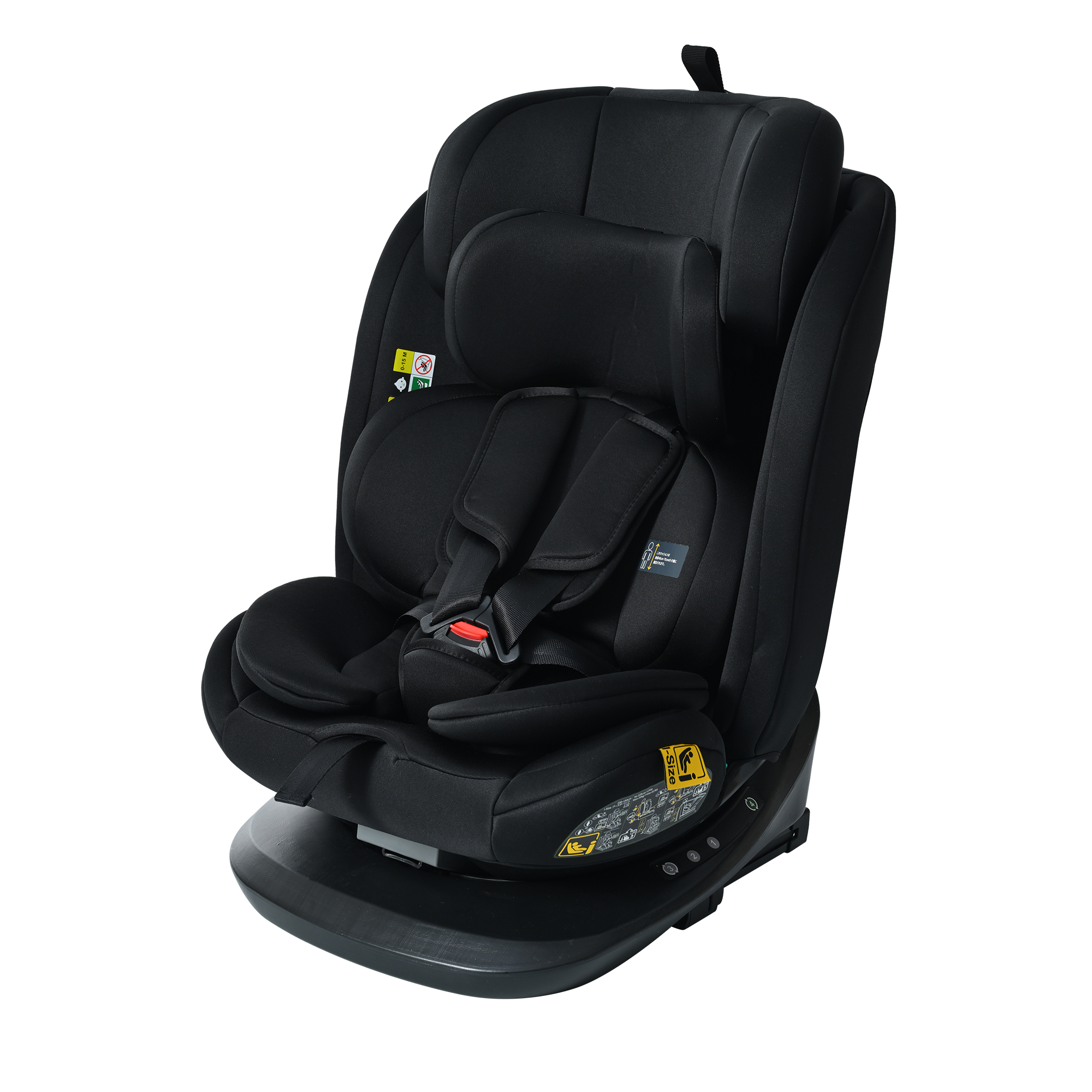 チャイルドシート 新生児 ISOFIX 0歳〜12歳 360度回転式 40〜150cm ジュニアシート 調節可能 洗える キャノピー付き ベビーシート 子供 取付け簡単 自動車｜felizlar｜02