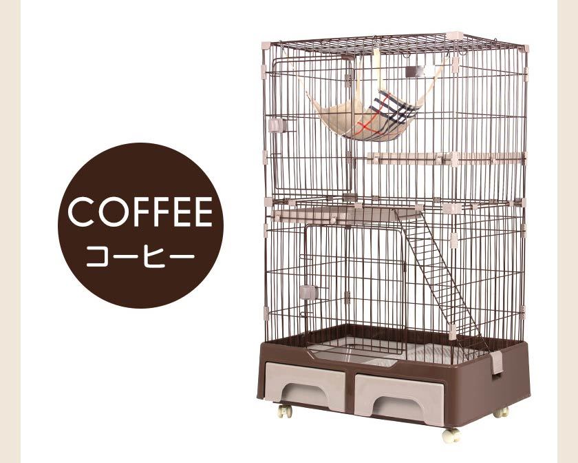 ☆大人気☆猫 ケージ 2段 大型 大型ケージ キャットケージ キャスター 純正直売 【期間限定‼️】キャットゲージ⭐️ かご/おり