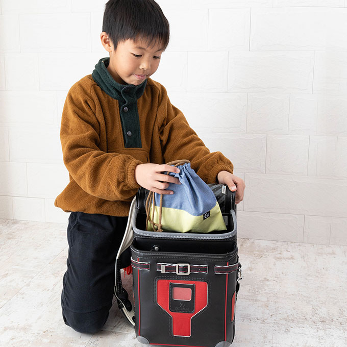 ノーアイロン シワになりにくい 巾着袋 給食袋