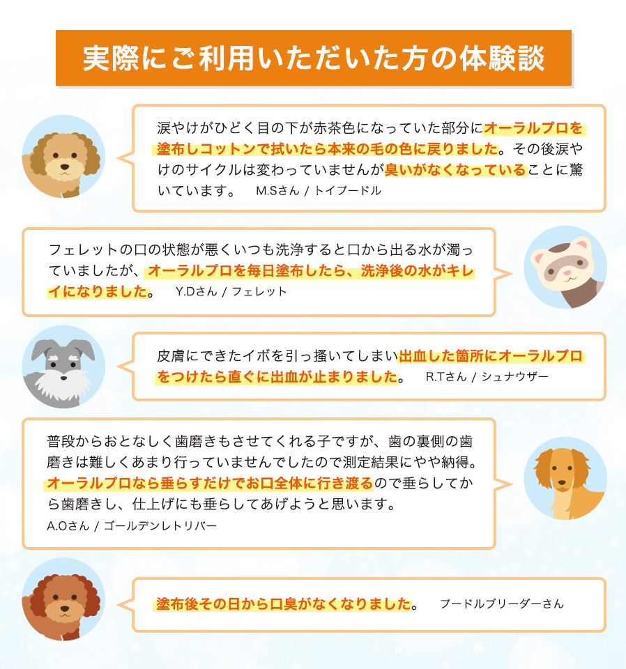 実際にご利用いただいた方の体験談