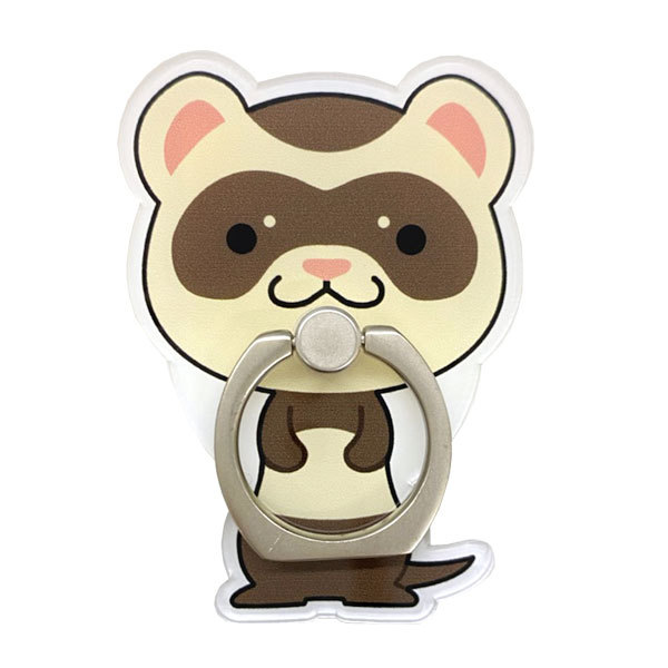 スマホ 雑貨 フェレット スマホリング イラストver オリジナル フェレット Iphone リング ホルダーリング プレゼント ゆうパケットok フェレットワールドヤフーショップ 通販 Yahoo ショッピング
