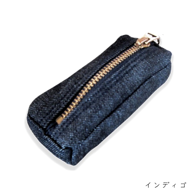 デニム キーケース 鍵 スマートキー収納 カギケース デニム雑貨