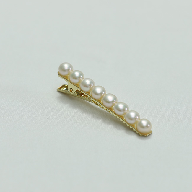 2点セット 上品 パールヘアピン 本真珠 エレガント ヘアアクセサリー